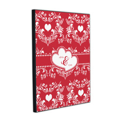 Heart Damask Wood Prints (Personalized)