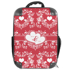 Heart Damask Hard Shell Backpack (Personalized)