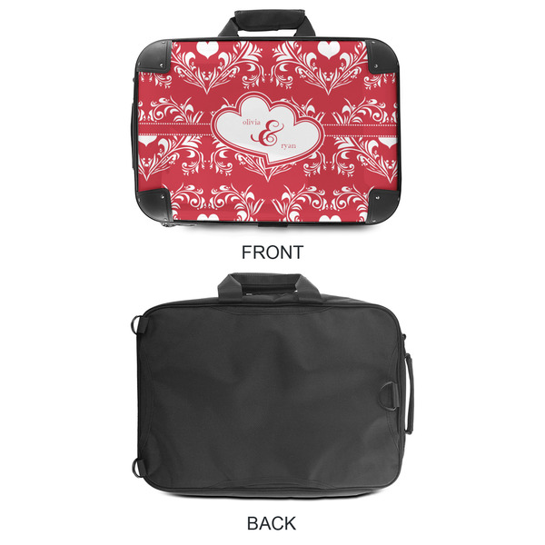Heart Damask 18" Laptop Briefcase - APPROVAL