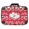 Heart Damask 18" Laptop Briefcase - FRONT