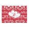 Heart Damask 2'x3' Patio Rug - Front/Main