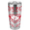Heart Damask 20oz Stainless Steel Double Wall Tumbler - Full Print (Personalized)