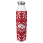 Heart Damask 20oz Stainless Steel Water Bottle - Full Print (Personalized)