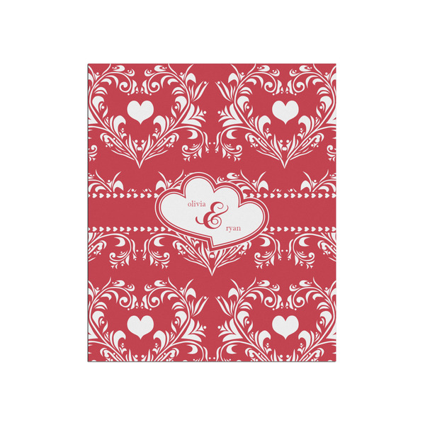 Custom Heart Damask Poster - Matte - 20x24 (Personalized)