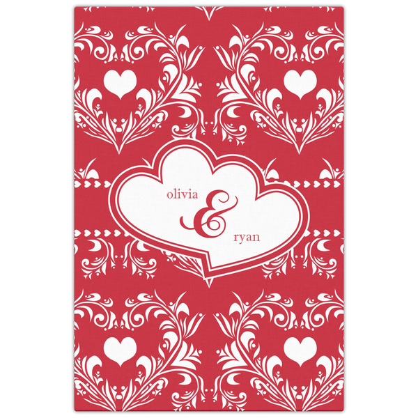 Heart Damask 20x30 - Canvas Print - Front View