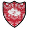 Heart Damask 3 Point Shield