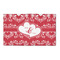 Heart Damask 3' x 5' Indoor Area Rug (Personalized)