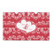 Heart Damask 3' x 5' Patio Rug (Personalized)