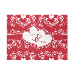 Heart Damask Area Rug (Personalized)