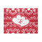 Heart Damask 5' x 7' Patio Rug (Personalized)