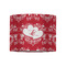 Heart Damask 8" Drum Lampshade - FRONT (Fabric)