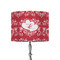 Heart Damask 8" Drum Lamp Shade - Fabric (Personalized)
