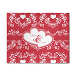 Heart Damask 8' x 10' Indoor Area Rug (Personalized)