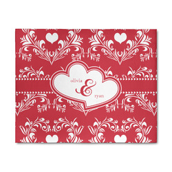 Heart Damask 8' x 10' Patio Rug (Personalized)
