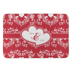 Heart Damask Anti-Fatigue Kitchen Mat (Personalized)
