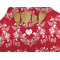 Heart Damask Apron - Pocket Detail with Props