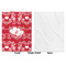 Heart Damask Baby Blanket (Single Side - Printed Front, White Back)