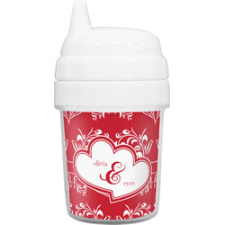 Heart Damask Baby Sippy Cup (Personalized)
