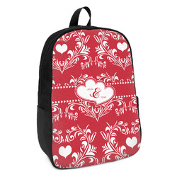 Heart Damask Kids Backpack (Personalized)