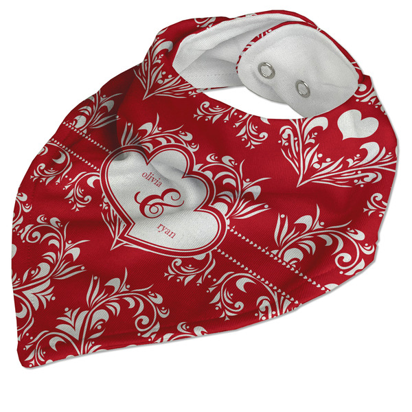Heart Damask Bandana Closed