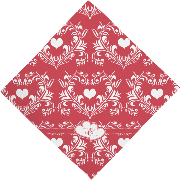 Heart Damask Bandana - Full View