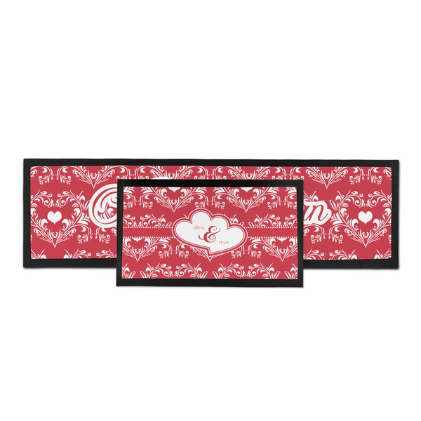 Heart Damask Bar Mat - Parent Main