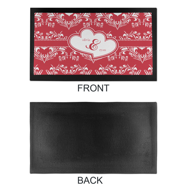 Heart Damask Bar Mat - Small - APPROVAL