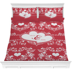Heart Damask Comforters (Personalized)