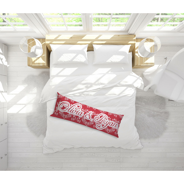 Heart Damask Body Pillow - LIFESTYLE