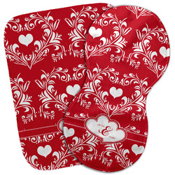 Heart Damask Burp Cloth (Personalized)