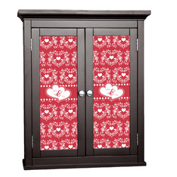 Heart Damask Cabinet Decal - Custom Size (Personalized)