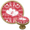 Heart Damask Cabinet Knob - Gold (Personalized)
