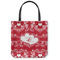 Heart Damask Canvas Tote Bag (Personalized)