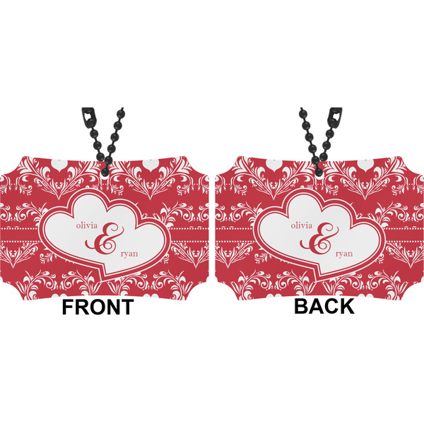 Heart Damask Car Ornament - Berlin (Approval)