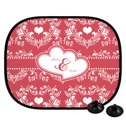 Heart Damask Car Side Window Sun Shade (Personalized)