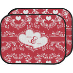 Heart Damask Car Floor Mats (Back Seat) (Personalized)