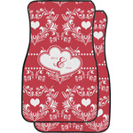 Heart Damask Car Floor Mats (Personalized)