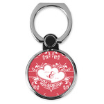 Heart Damask Cell Phone Ring Stand & Holder (Personalized)