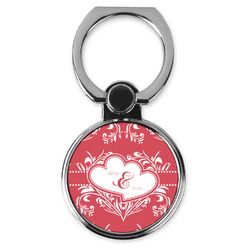 Heart Damask Cell Phone Ring Stand & Holder (Personalized)