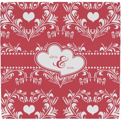 Heart Damask Ceramic Tile Hot Pad (Personalized)