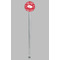 Heart Damask Clear Plastic 7" Stir Stick - Round - Single Stick