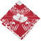 Heart Damask Cloth Napkins - Personalized Lunch (Folded Four Corners)
