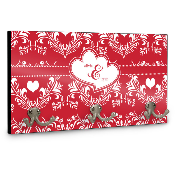 Heart Damask Coat Hanger Main