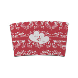 Heart Damask Coffee Cup Sleeve (Personalized)