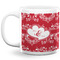 Heart Damask Coffee Mug - 20 oz - White