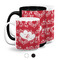 Heart Damask Coffee Mugs (Personalized)