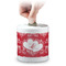 Heart Damask Coin Bank (Personalized)