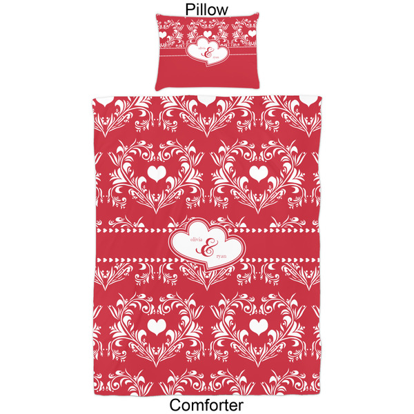 Heart Damask Comforter Set - Twin - Approval