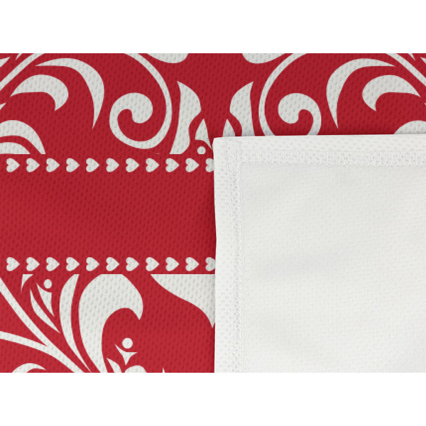 Heart Damask Cooling Towel- Detail