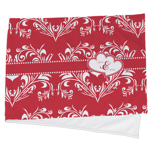 Custom Heart Damask Cooling Towel (Personalized)